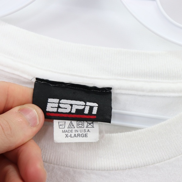 90s Mens XL ESPN Club Disney World T Shirt White - Picture 6 of 8